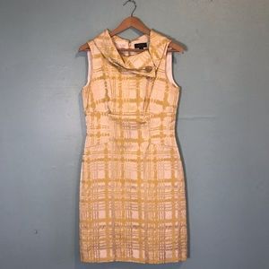Tahari by Arthur S. Levine dress yellow gold